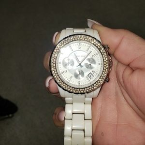 White Michael Kors watch